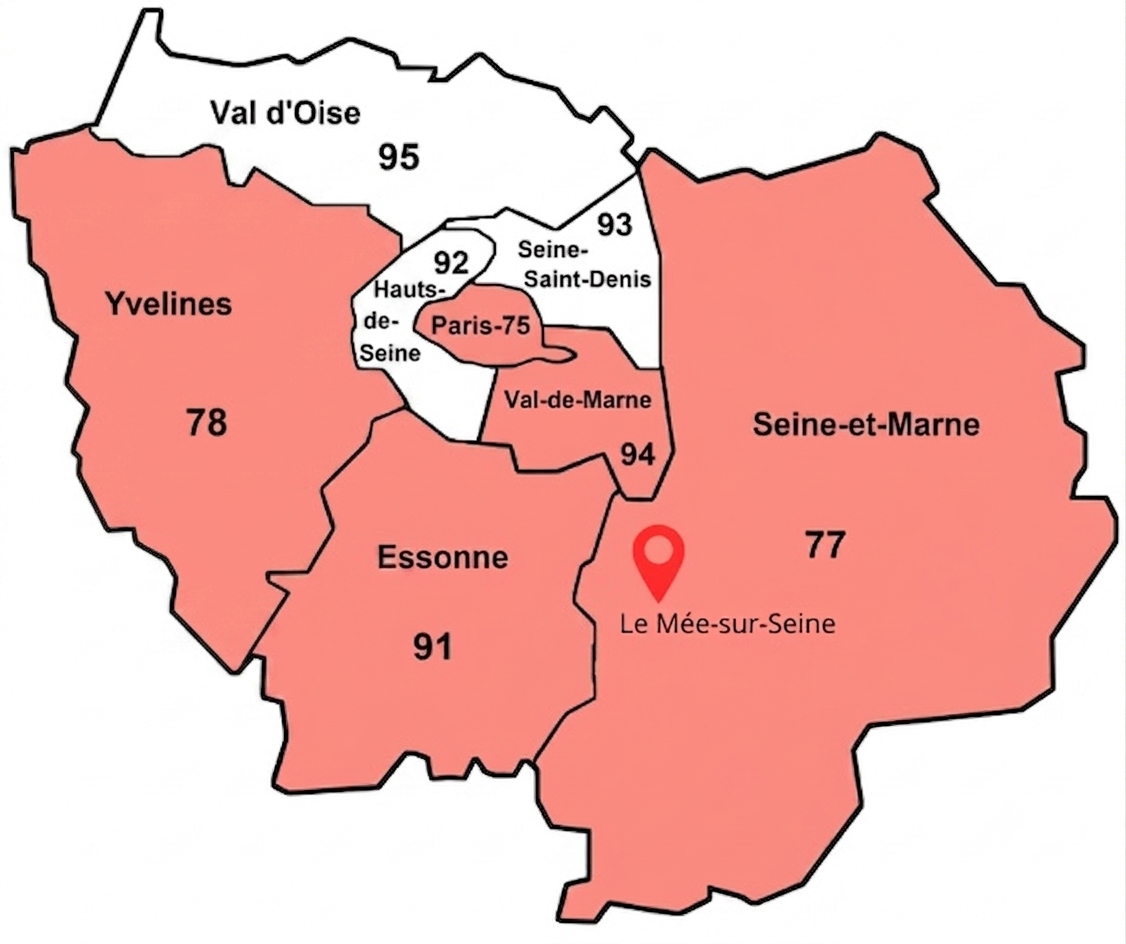 Carte de déplacements d'EESM