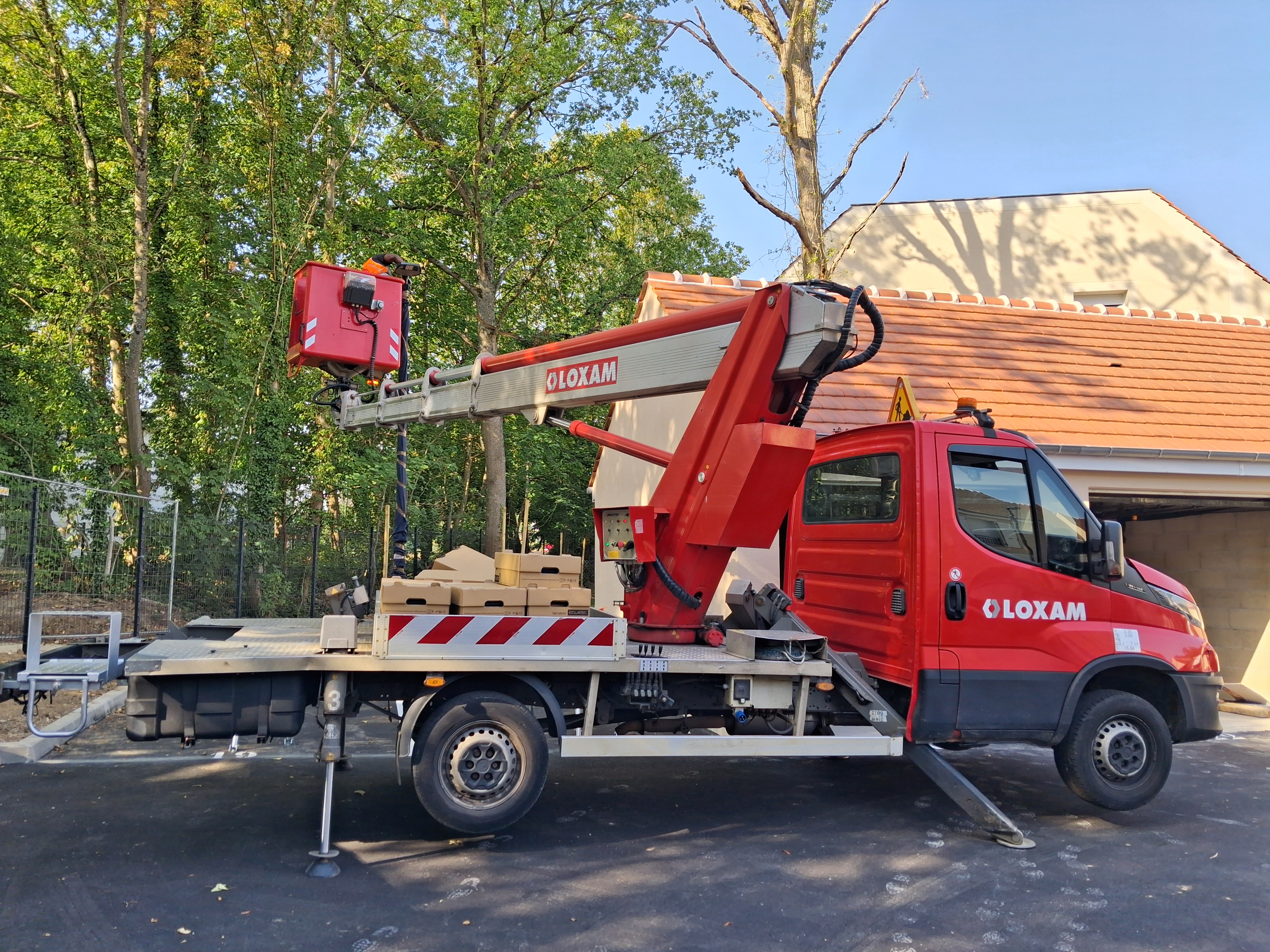 Chantier de terrassement et travaux publics